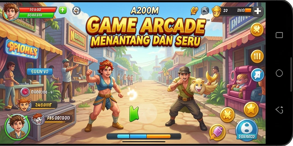 Gameplay seru A200M dengan tantangan yang menantang.