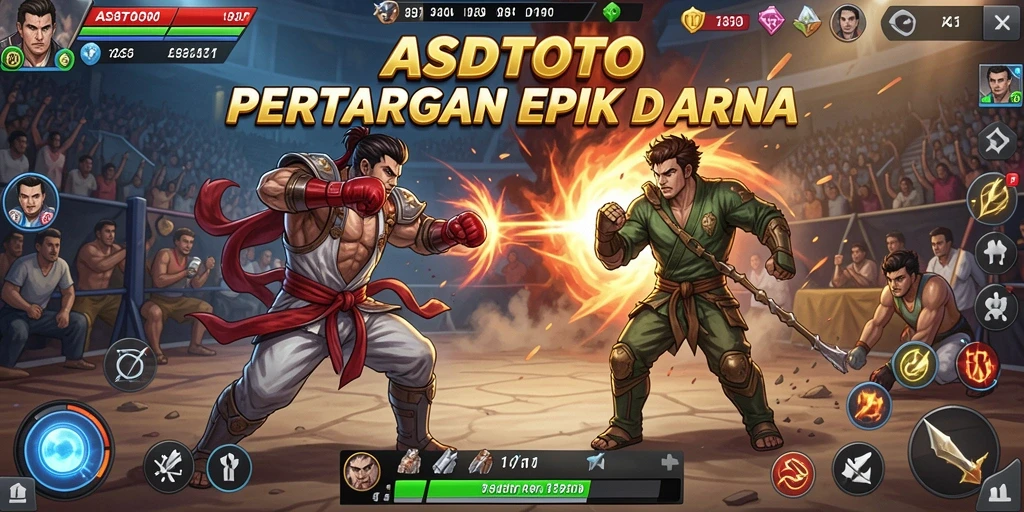 Tangkapan layar ASDTOTO menampilkan aksi pertarungan yang mendebarkan.