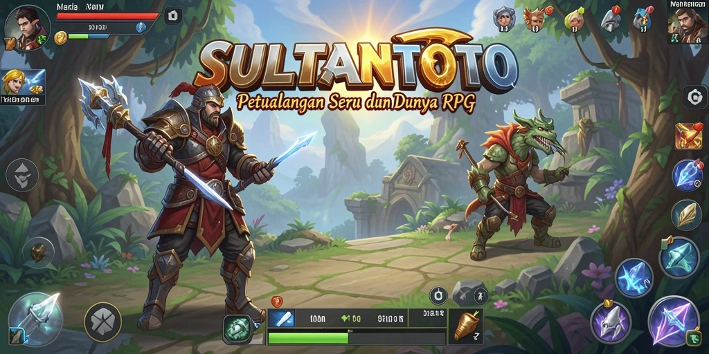 Tampilan penuh aksi dari gameplay RPG SULTANTOTO.